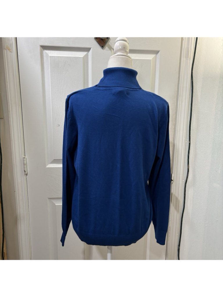 Joseph A. Riyal Blue Ling Sleeve Turtle Neck Sweater Old Money Classic Size Pxl — image 6 of 8